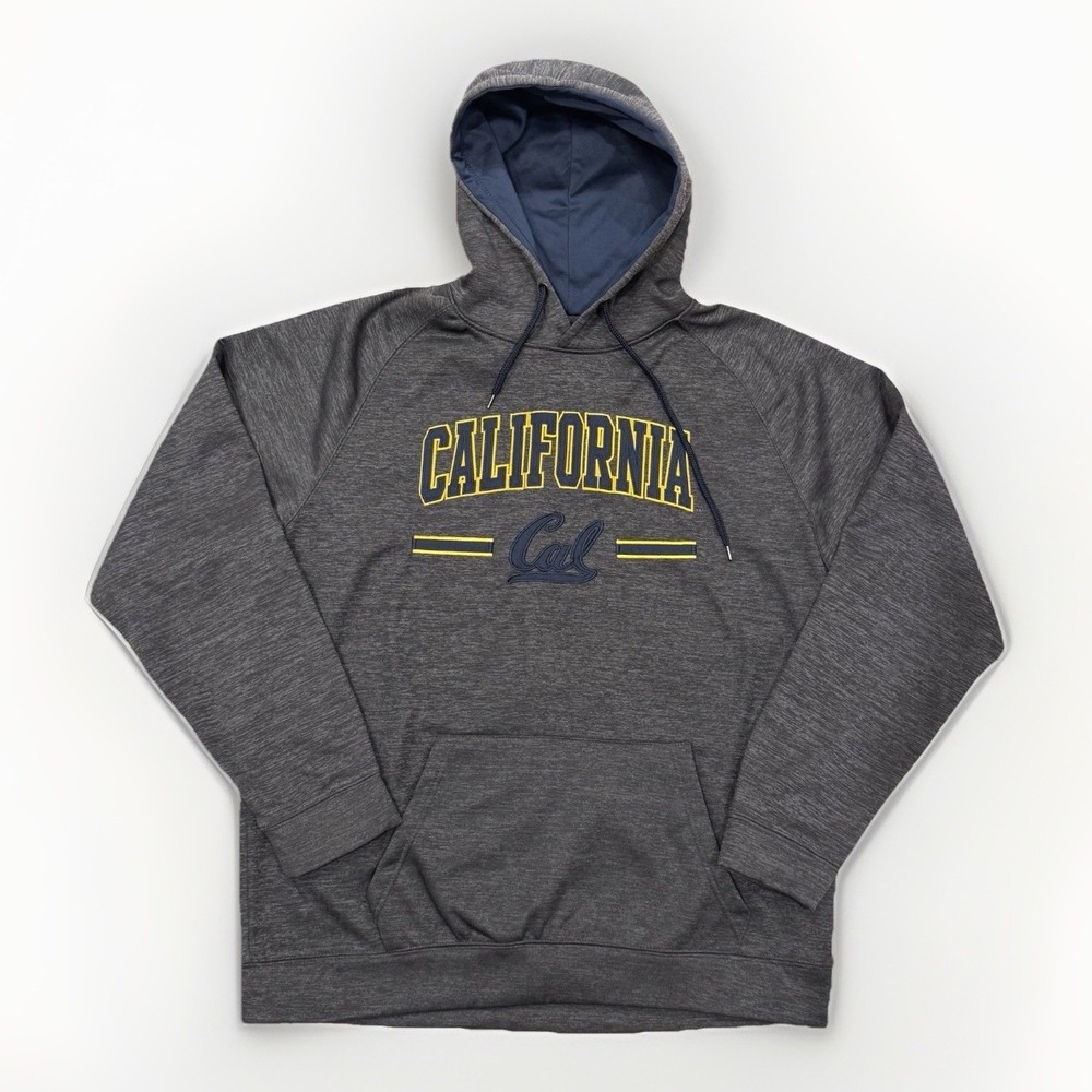 NCAA Cal California Golden Bears Embroidered Hoodie Charcoal Gray Men's‎ XXL